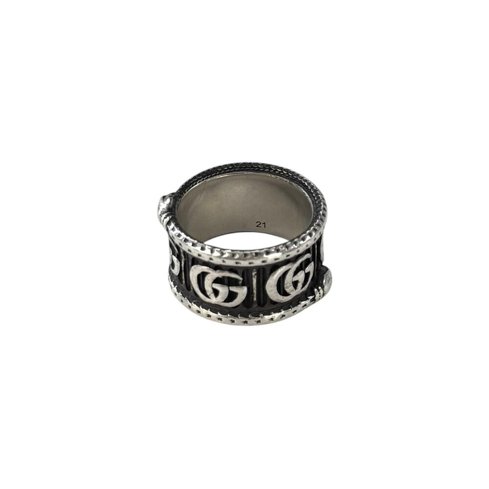 Gucci Sterling Silver GG Marmont Snake Ring - Picture 6 of 10